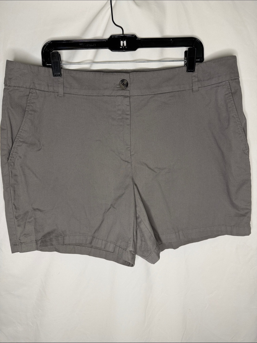 LOFT Outlet Gray Stretch Chino Shorts